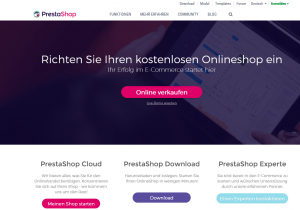PrestaShop-Startseite